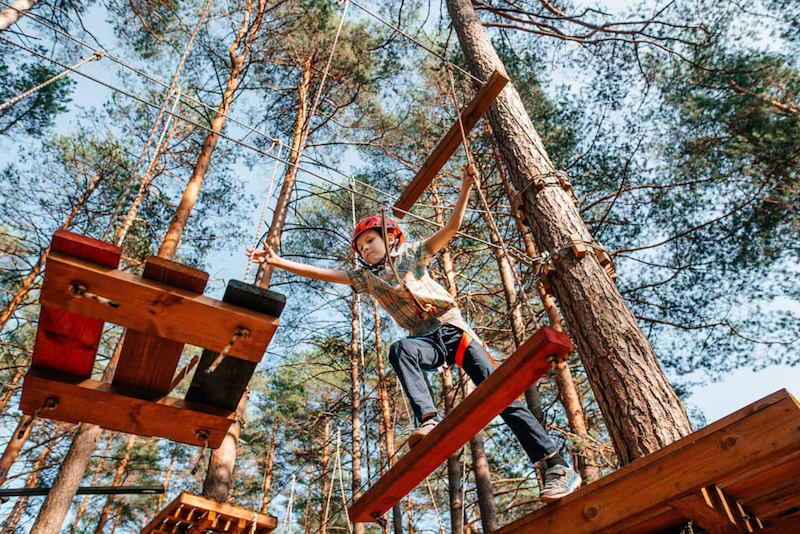 Outdoor activities rope adventure parks — Belarus Travel