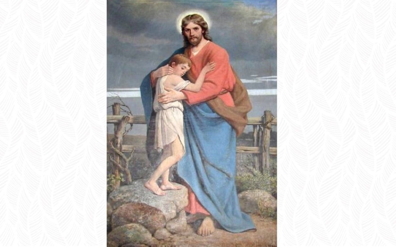 Альфреда Ромера «Иисус Христос и сирота»